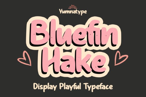 Bluefin Hake: A Playful Display Font for Modern Editorial Design
