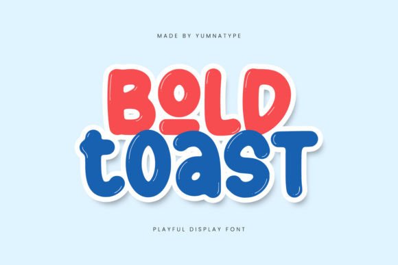Bold Toast Typeface for Playful Branding