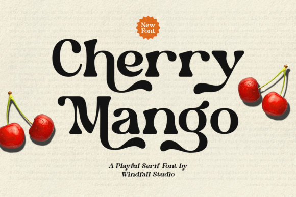 Cherry Mango: A Playful Serif Typeface for Campaigns