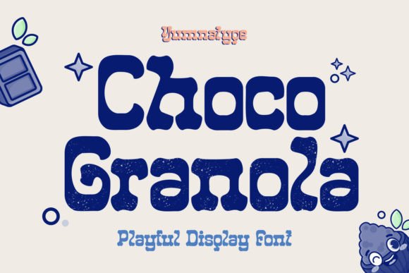 Choco Granola Typeface for Playful Campaigns