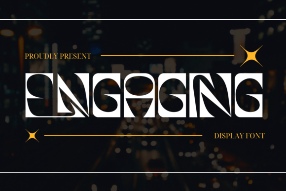 Engaging Stencil Font for Editorial Design