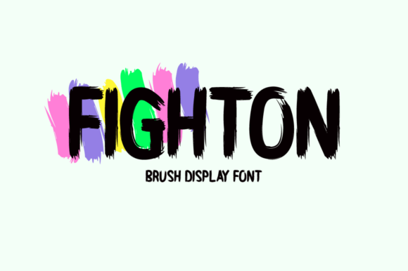 Fighton: A Vibrant Brush Font for Bold Branding