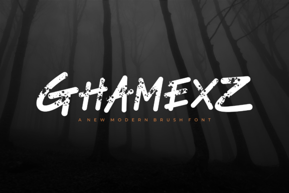 Ghamexz Typeface for Bold Maker Branding