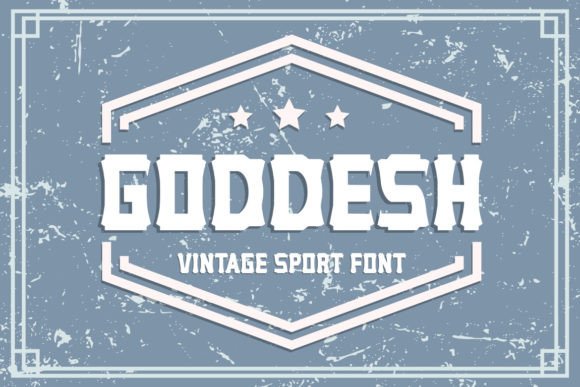 Goddesh Font: A Retro Sports Typeface for Bold Editorial Design