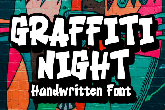 Graffiti Night: Bold Display Font for Makers