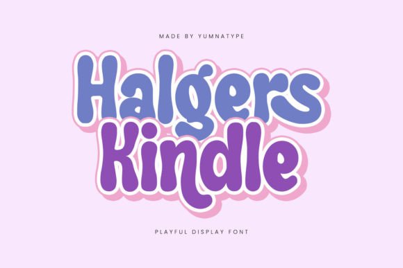 Halgers Kindle: A Playful Display Font for Makers