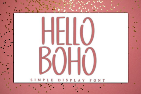 Hello Boho Typeface for Crafters