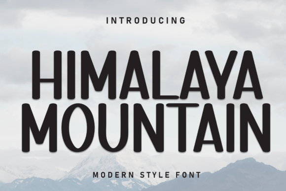 Himalaya Mountain Font for Bold Branding