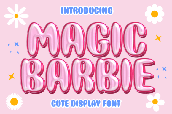 Magic Barbie Typeface for Editorial Charm