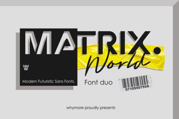 Matrix World Duo Font for Modern Branding
