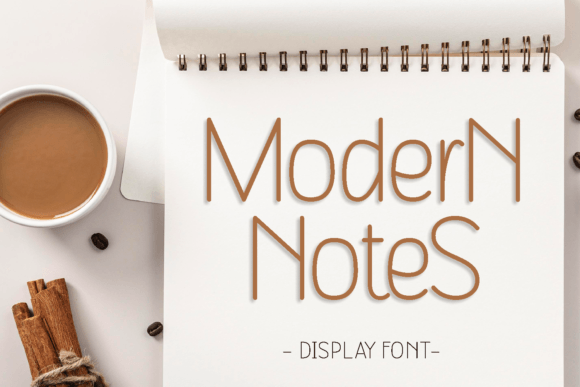 Modern Notes: A Stylish Display Font for Branding