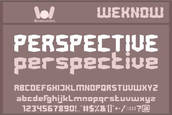 Perspective: The Futuristic Display Font for Modern Makers