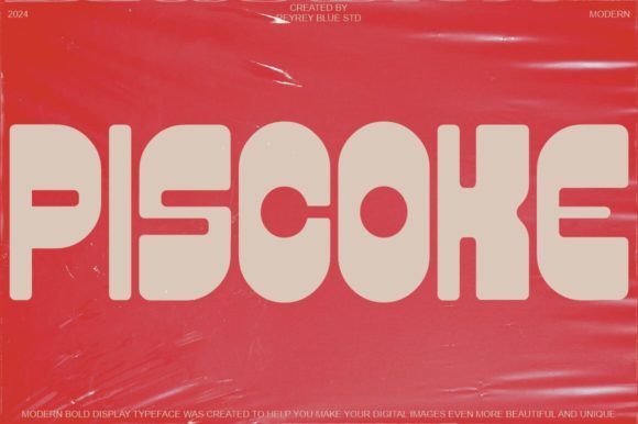 Piscoke Display Font for Web Design