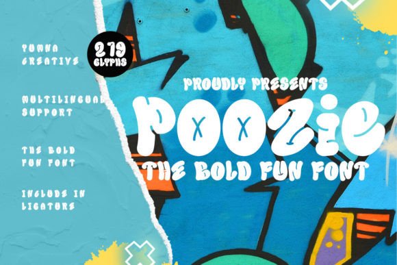 Poozie Typeface: Bold Fun Fonts for Branding