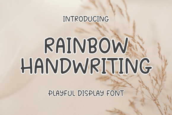Rainbow Handwritting Typeface for Editorial Design