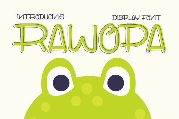 Rawopa: A Playful Display Font for Editorial Design