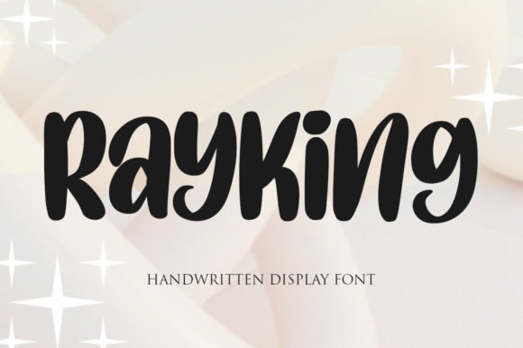 Rayking Font: A Playful Display Typeface for Editors