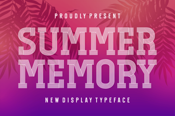 Summer Memory Typeface for Vibrant Web Design