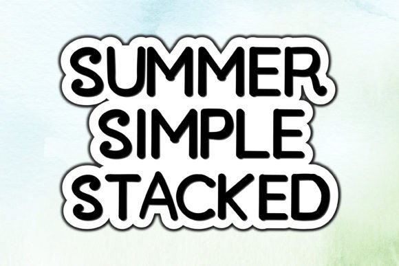 Summer Simple Stacked: A Retro Display Font for Modern Editors
