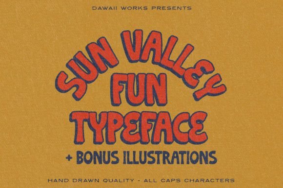 Sun Valley Font: Retro Display Type for Campaigns