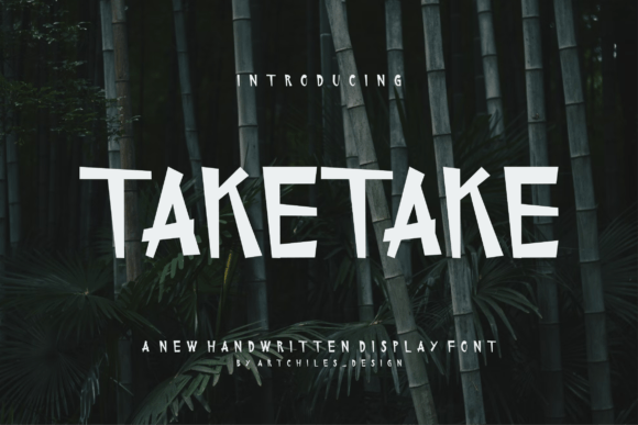 Taketake: A Bold Display Font for Modern Editorial Design