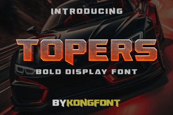 Topers Typeface for Bold Maker Branding
