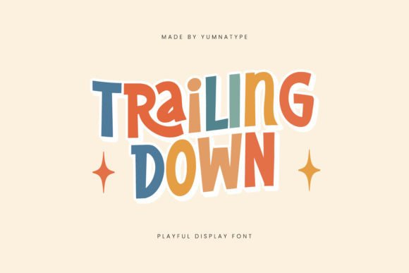 Trailing Down Font for Bold Brand Identity