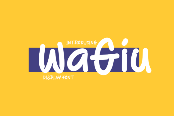 Wagiu: The Playful Display Font for Cute Campaigns