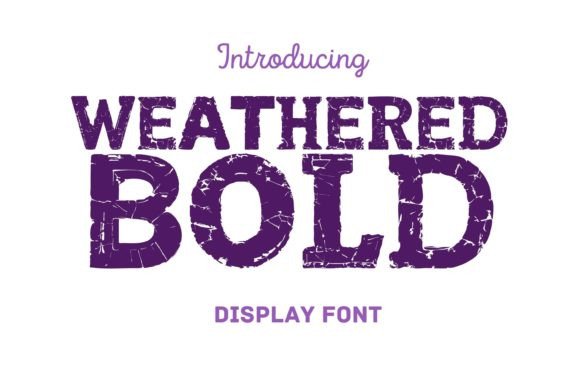 Weathered Bold Font for Crafters and Sellers